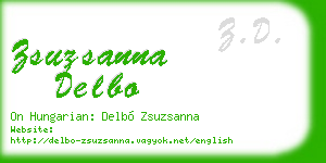 zsuzsanna delbo business card